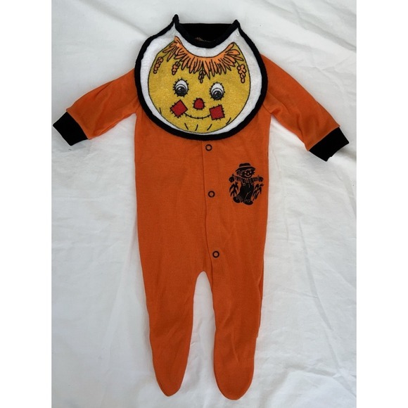 Playskool Other - Vintage 90s 1st Halloween Playskool Baby Jammies Newborn Sleeper Snaps Paper Tag